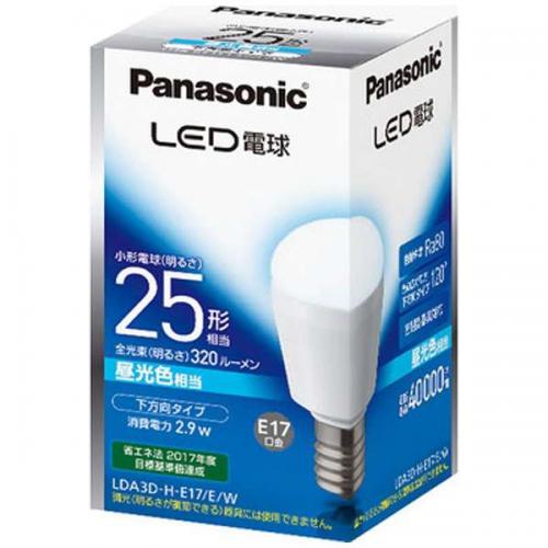 Panasonic LED電球 小形電球形 320lm 昼光色 口金E17 LDA3DHE17EW パナソニック