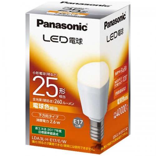 Panasonic LED電球 小形電球形 260lm 電球色 口金E17 LDA3LHE17EW パナソニック