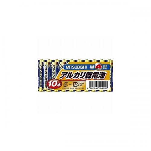 MITSUBISHI アルカリ乾電池単4形10本パック LR03N/10S 三菱