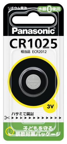 Panasonic コイン形リチウム電池 CR1025 パナソニック