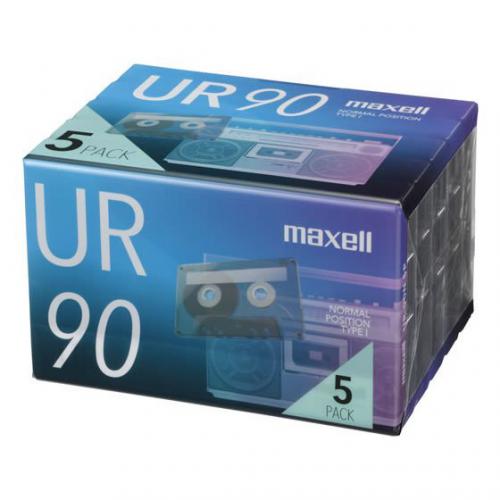 マクセル Maxell オーディオカセットテープ90分5巻パック UR-90N5P [5本 /90分 /ノーマルポジション]