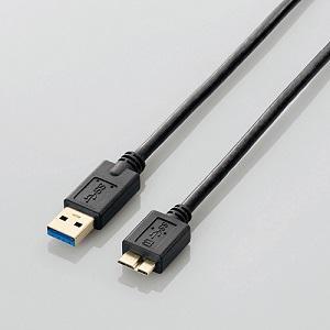 ELECOM USBケーブル USB3.0 A-microBタイプ スタンダード 1m ブラック USB3-AMB10BK エレコム