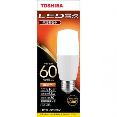 東芝 TOSHIBA LED電球 一般電球形 810lm(電球色相当)LDT7L-G/S/60V1