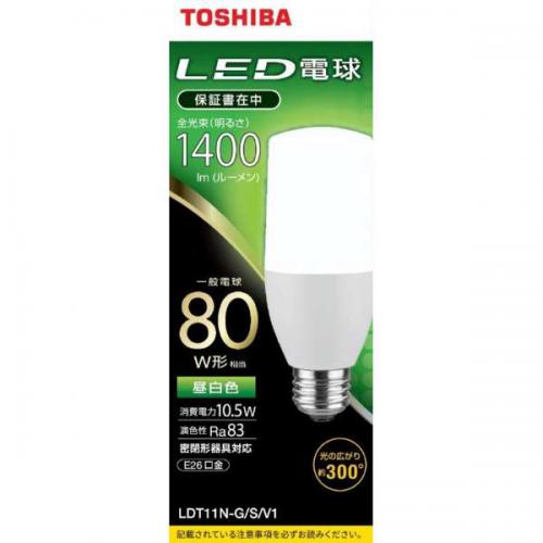 東芝 TOSHIBA LED電球 一般電球形 1400lm(昼白色相当)LDT11N-G/S/V1