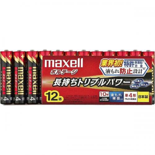 maxell アルカリ乾電池単4形12本パック ボルテージ LR03-T-12P マクセル