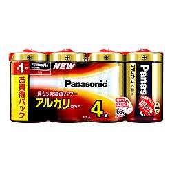 Panasonic アルカリ乾電池単2形4本パック LR14XJ/4SW パナソニック