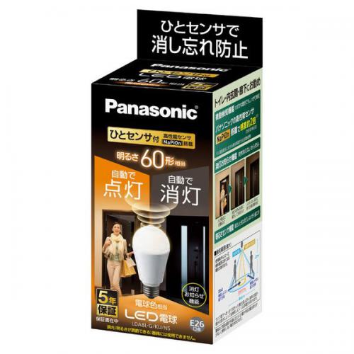 パナソニック Panasonic LED電球 ひとセンサタイプ 7.8W 電球色相当 LDA8LGKUNS