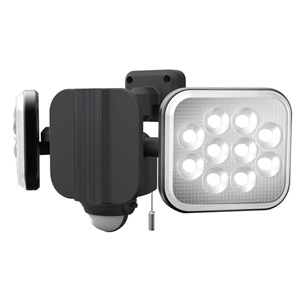 RITEX フリーアーム式LEDセンサーライト 12W×2灯 コンセント式 防雨型 LED-AC2024 リテックス