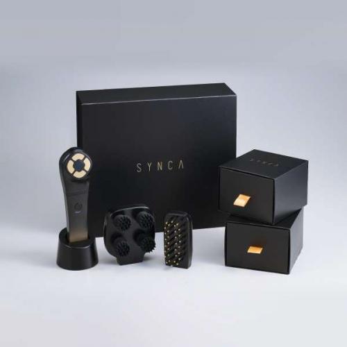 SYNCA 3way美顔器 ［EMS美顔器 /国内専用］ ブラックゴールド
