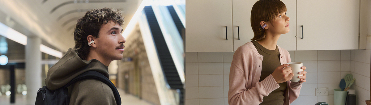 ソニー LinkBuds Clip 装着イメージ