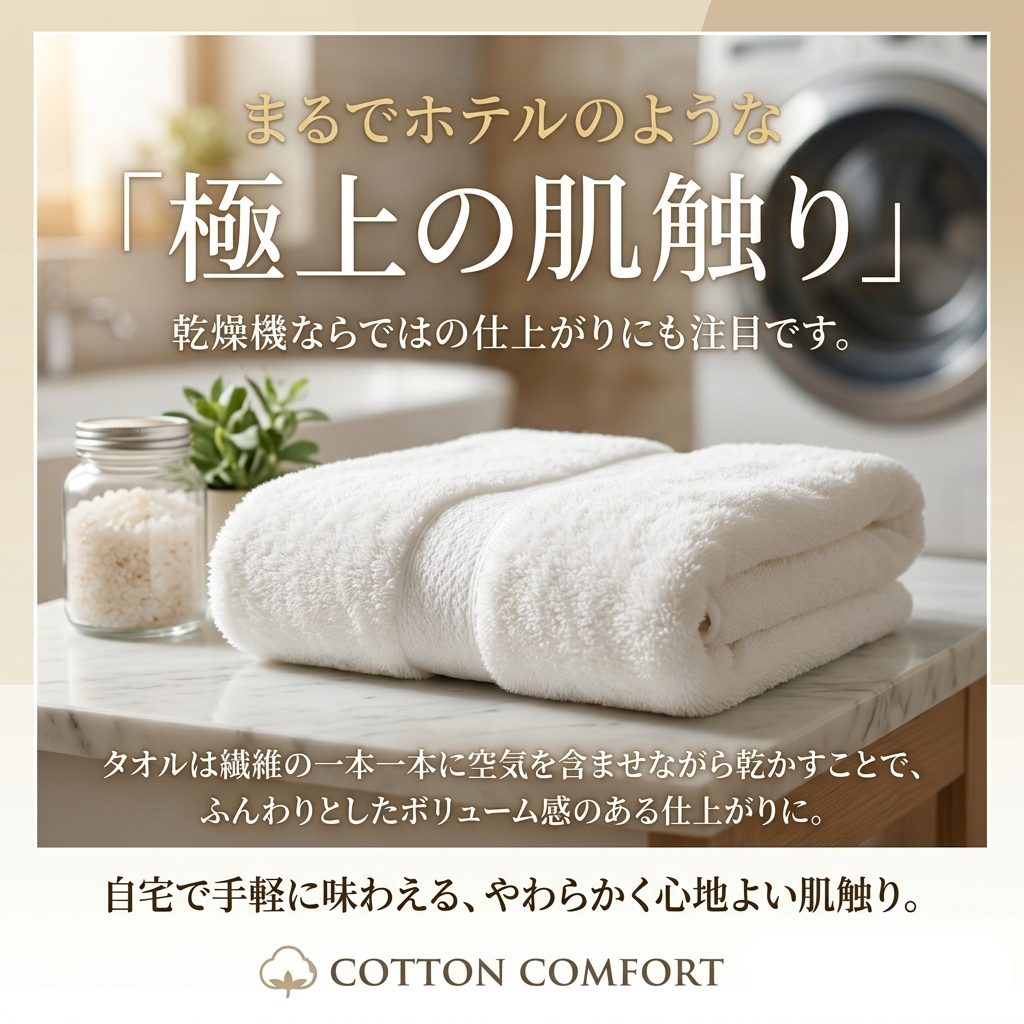 まるでホテルのような「極上の肌触り」