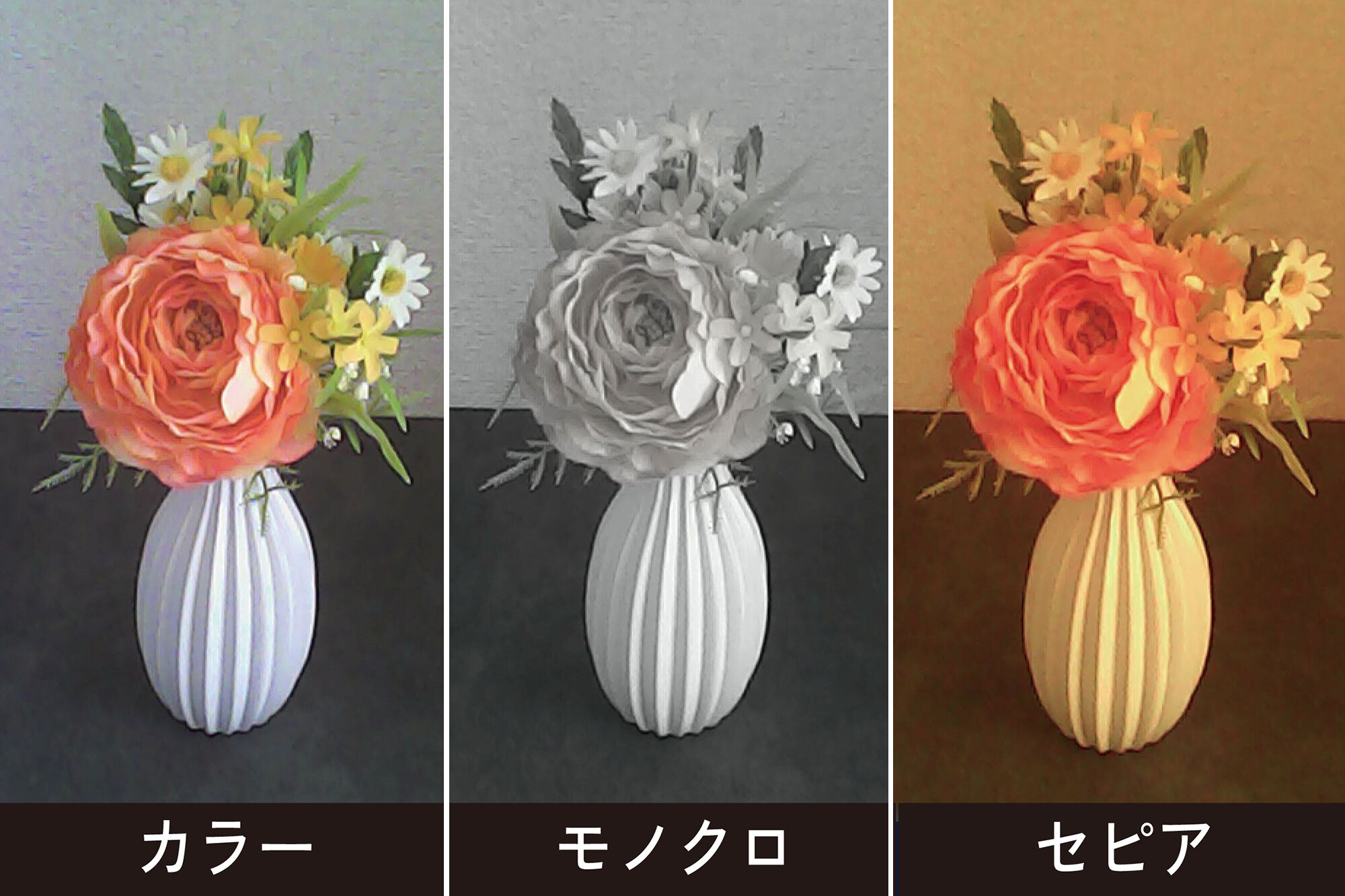 3つのカラーモード