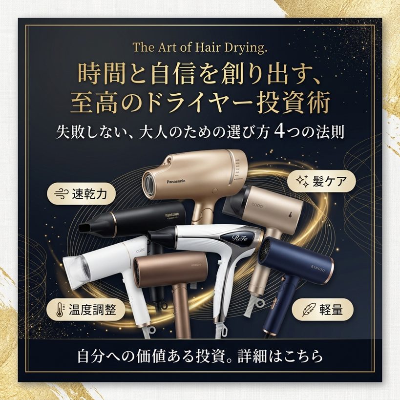 1日10分の差が、365日で変わる。時短と美髪を両立するヘアケア家電特集